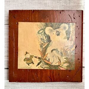 Brain Wildsmith "A World of Fancy-Australia" wooden plaque